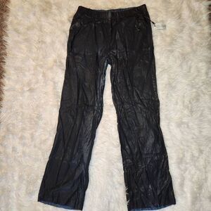 NWOT Parker Smith Black Dyed Elastic Waist Wide Leg Jeans